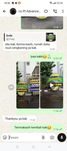 Testimonial Papan Bunga Pernikahan kedamaian